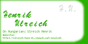 henrik ulreich business card